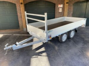 Syma plateauwagen tandemasser ongeremd Syma plateauwagen tandemasser ongeremd L.310 x Br.156cm